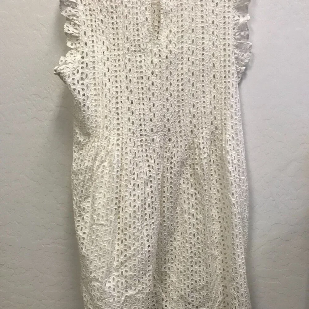 MADEWELL Women's Ruffle-Sleeve Mini Dress Large AN137 ($138) - Picture 3 of 4